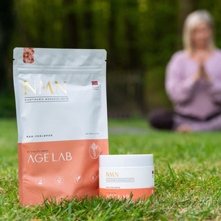 Prøv Norges mest populære NMN tilskudd (Nicotinamide Mononucleotide) rent +99% pulver fra AgeLab.no