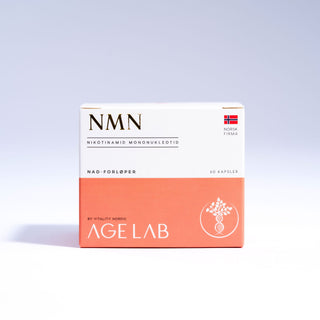 NMN-tilskudd (Nikotinamid Mononukleotid) 60 kapsler av høyeste kvalitet hos AgeLab.no