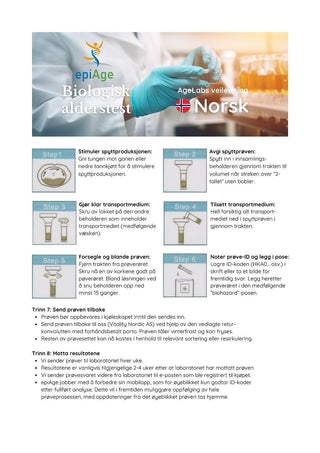Brukerveiledning Norsk EpiAge Biologisk Alderstest - AgeLab.no