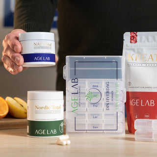 Kjøp NAD Total, NMN, NR, Resveratrol og TMG hos AgeLab.no