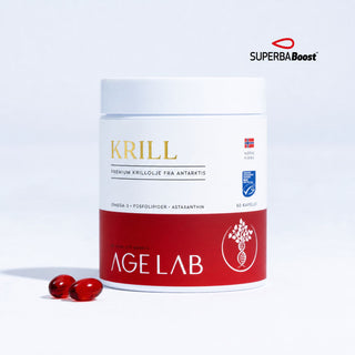 KRILL krillolje kapsler fra AgeLab med Superba Boost® fra antarktisk krill