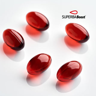 Røde KRILL softgels med krillolje, omega-3, fosfolipider, kolin og astaxanthin