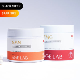 Black Friday NMN og TMG kosttilskudd i Norge fra AgeLab.no