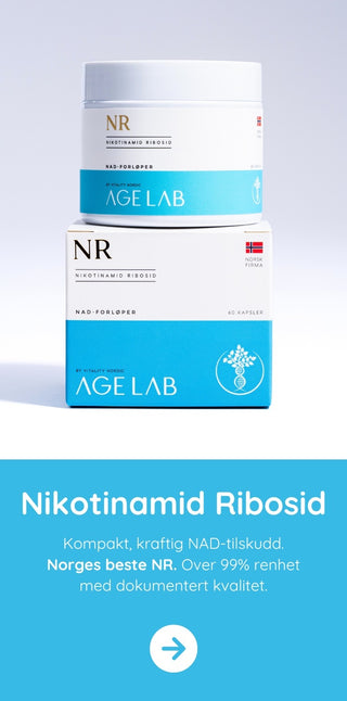 Kjøp Nikotinamid ribosid (NR) og NAD i Norge fra AgeLab +99% renhet og høyest mulig kvalitet