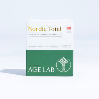 Nordic Total har samlet taurin, magnesium, TMG, kolin, lutein, hyaluronsyre og 6 andre ingredienser – i sine beste former og riktige doser. En vitenskapsbasert formel, som kontinuerlig forbedres av norske leger.