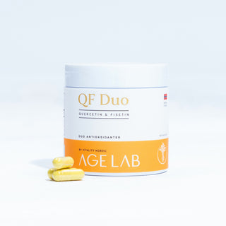 Quercetin og Fisetin kosttilskudd i Norge - QF-Duo - kjøp hos AgeLab.no