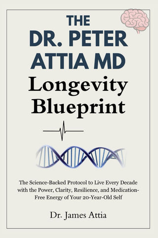 Kjøp The Dr. Peter Attia MD Longevity Blueprint boken i Norge hos AgeLab.no